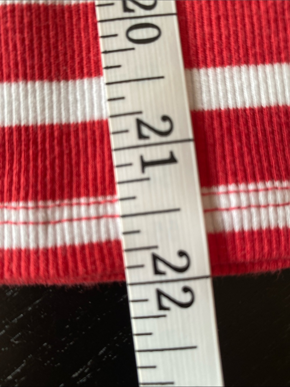George brand red & white striped sleeveless top with v neck and ruffles
Small❤️🤍 - Picture 8 of 9